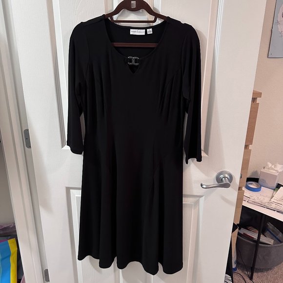 Susan Graver- Black, Liquid Knit dress, Size Small - Picture 1 of 5